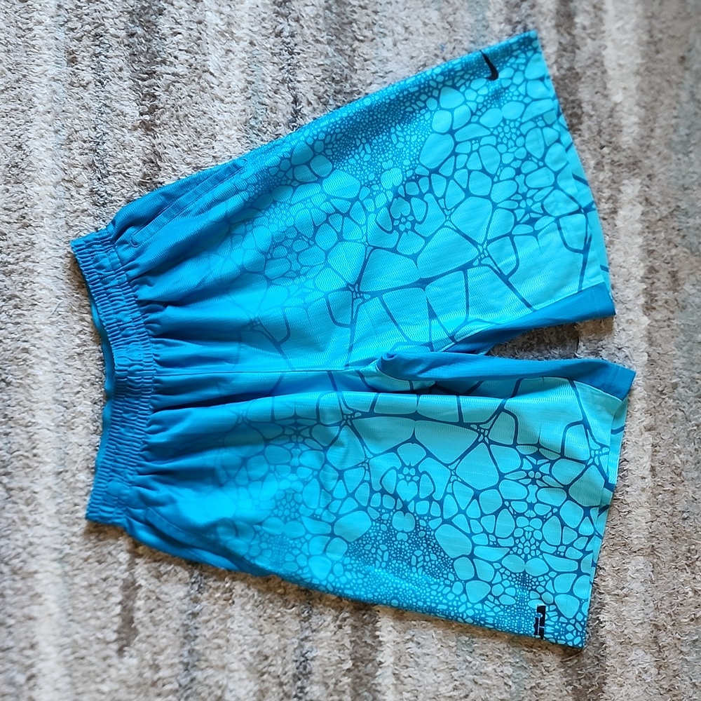 Nike Lebron Dri-Fit Blue Pink Basketball Shorts - Men's Size Large